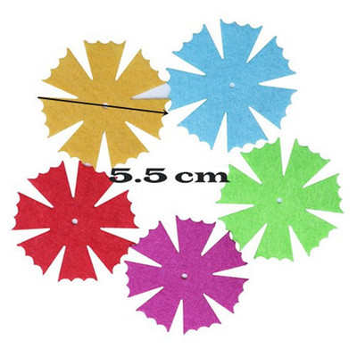 100 loksnes vilnas filcēšana ziedi DIY amatniecības filca komplekts adatu filcēšana šūšanas ielāps uz apģērba mājas dekors filcs Ziedi Ziemassvētku filcs