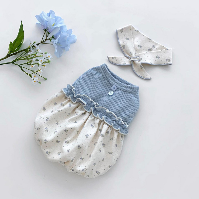 Jauna ziemas INS maza šalle ziedu burbulis svārki veste suns kaķis mājas apģērbs mājdzīvnieku apģērbs šalles suņu apģērbs dizainers ziedu mežģīnes