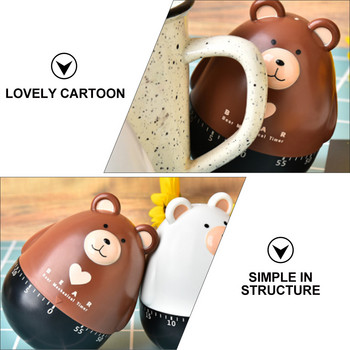 Συναγερμός με χρονοδιακόπτη φούρνου Bear Cartoon Μηχανική Συσκευή Πολλαπλών Χρήσεων Αξιολάτρευτος μαθητής μαγειρικής