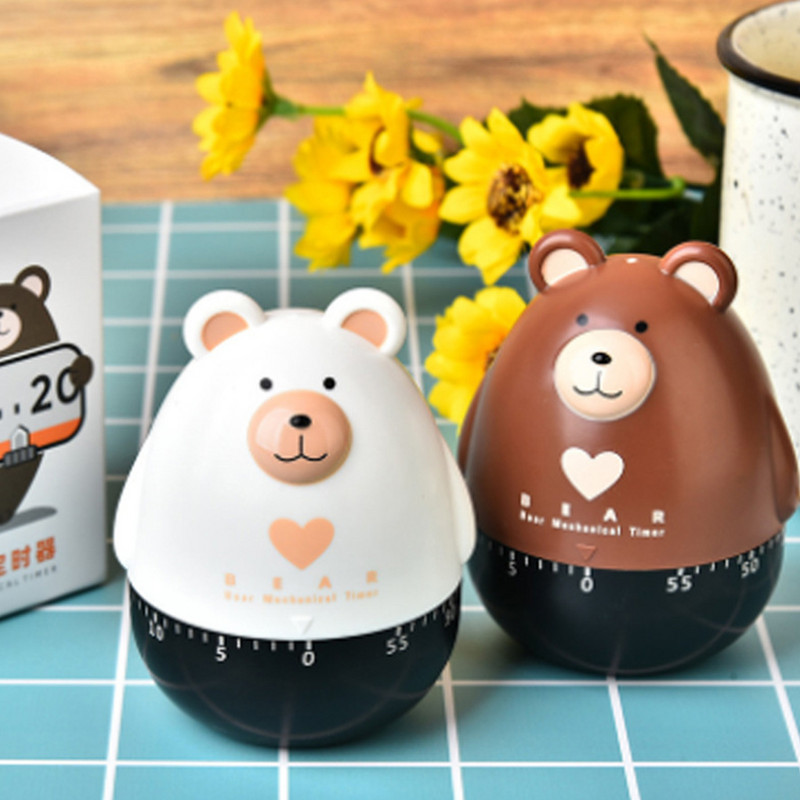 Συναγερμός με χρονοδιακόπτη φούρνου Bear Cartoon Μηχανική Συσκευή Πολλαπλών Χρήσεων Αξιολάτρευτος μαθητής μαγειρικής