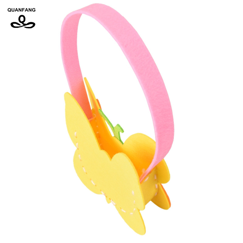 QUANFANG neausta filca auduma soma 3 mm bieza poliestera auduma filca leļļu šūšanai Bērnu soma, amatniecības dāvana