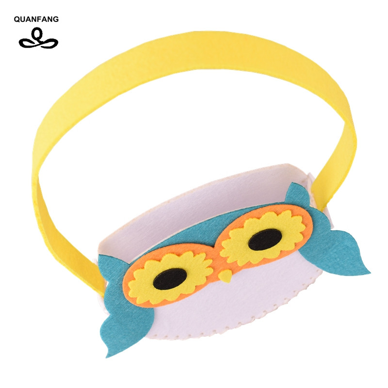 QUANFANG neausta filca auduma soma 3 mm bieza poliestera auduma filca leļļu šūšanai Bērnu soma, amatniecības dāvana