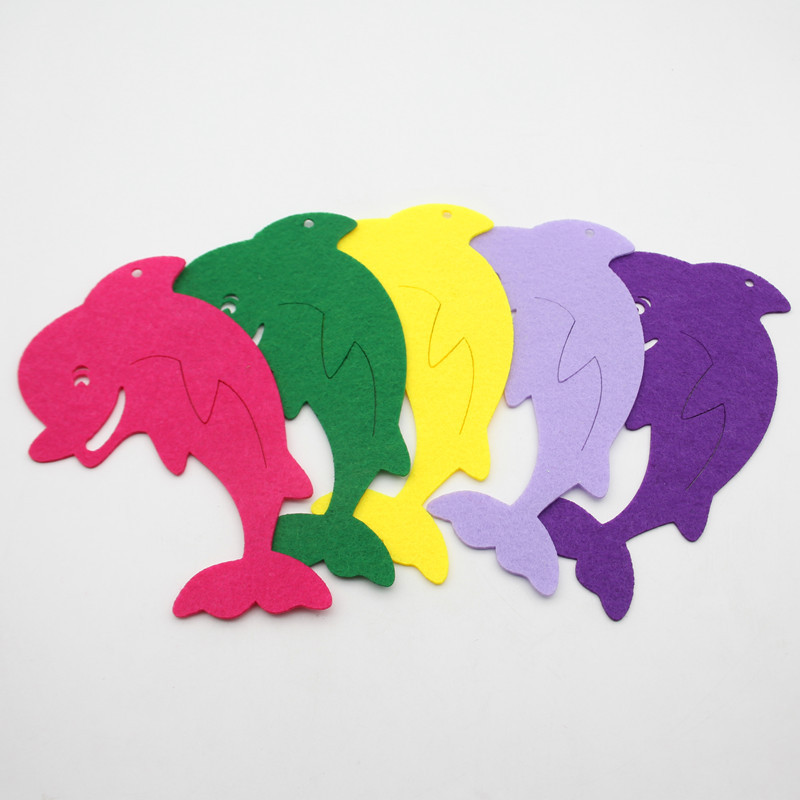 5 tk/partii Vilt delfiinid Vilt Stof isetegemiseks Kodukaunistused Käsitöö Õmblemine Õppige looma Vastab lausriie febric