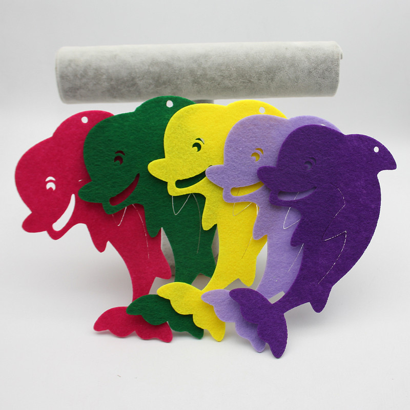 5 tk/partii Vilt delfiinid Vilt Stof isetegemiseks Kodukaunistused Käsitöö Õmblemine Õppige looma Vastab lausriie febric