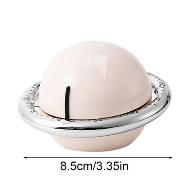 Mehāniskais gatavošanas taimeris bērniem Skaļš uzvilkšanas taimeris 72db Bērnu atpakaļskaitīšanas taimeris planētas formai Nav nepieciešams akumulators Magnētiskā pamatne