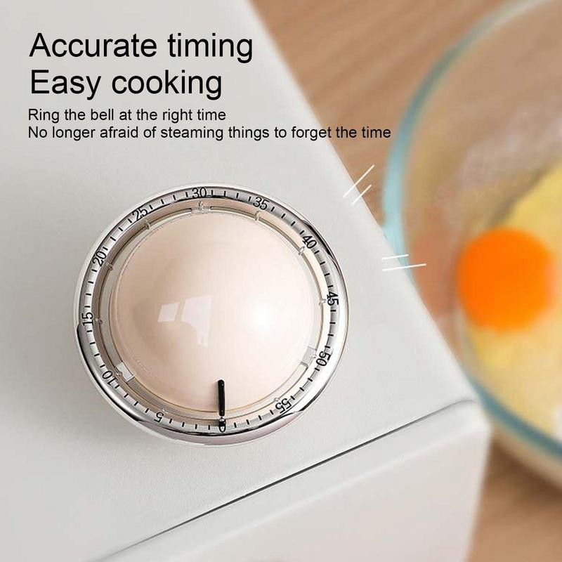 Mehāniskais gatavošanas taimeris bērniem Skaļš uzvilkšanas taimeris 72db Bērnu atpakaļskaitīšanas taimeris planētas formai Nav nepieciešams akumulators Magnētiskā pamatne