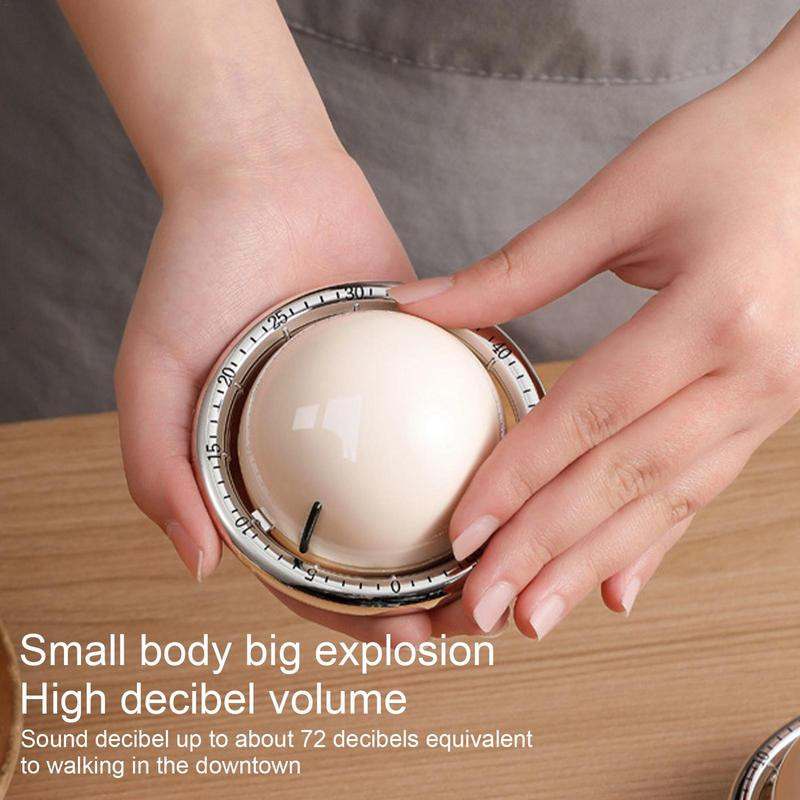 Mehāniskais gatavošanas taimeris bērniem Skaļš uzvilkšanas taimeris 72db Bērnu atpakaļskaitīšanas taimeris planētas formai Nav nepieciešams akumulators Magnētiskā pamatne