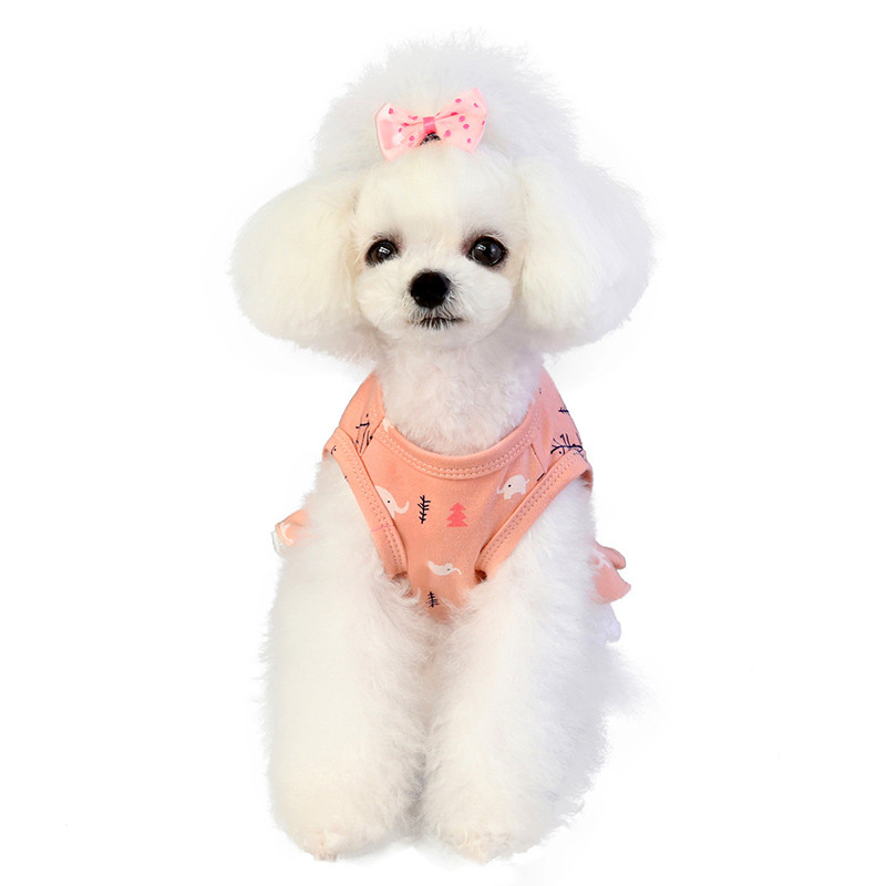 Βαμβακερά φορέματα Puppy Cat για Yorkies Chihuahua Clean Clothing Μαλακά βαμβακερά κατοικίδια Ρούχα για σκύλους γάτες Φόρεμα με μαλακό ανθεκτικό φούστα