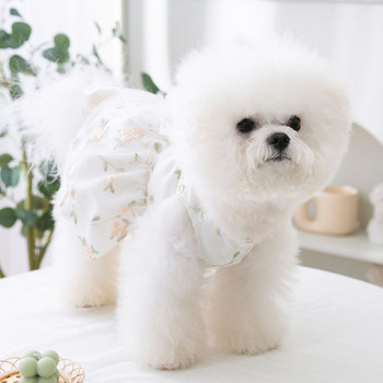 Pet Floral φούστα Princess Style Puppy Ρούχα Καλοκαιρινό Λεπτό Φόρεμα Bichon Διχτυωτό Ρούχα Δροσερά ρούχα για σκύλους XS-XL