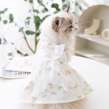 Pet Floral φούστα Princess Style Puppy Ρούχα Καλοκαιρινό Λεπτό Φόρεμα Bichon Διχτυωτό Ρούχα Δροσερά ρούχα για σκύλους XS-XL