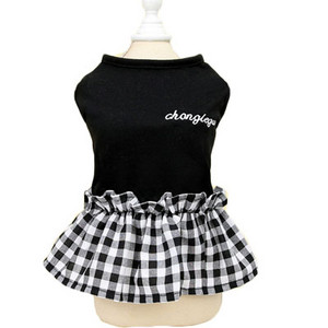 Koledžas stila suņu krekls kleita mājdzīvnieku apģērbs pavasaris un vasara pāriem apģērbi suņu krekliem kapuces kucēna kaķa svārki maziem suņiem XS