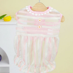 Koledžas stila suņu krekls kleita mājdzīvnieku apģērbs pavasaris un vasara pāriem apģērbi suņu krekliem kapuces kucēna kaķa svārki maziem suņiem XS