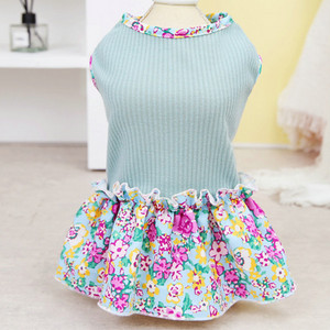 Koledžas stila suņu krekls kleita mājdzīvnieku apģērbs pavasaris un vasara pāriem apģērbi suņu krekliem kapuces kucēna kaķa svārki maziem suņiem XS