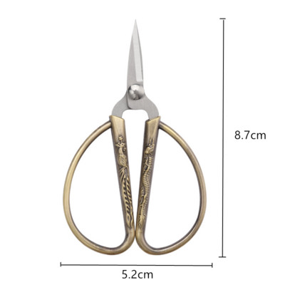 Golden Scissors Zig Zag Durable High Steel Vintage Tailor Scissors Craft House for Fabric Scisso Rsembroidery Ψαλίδι ραπτικής