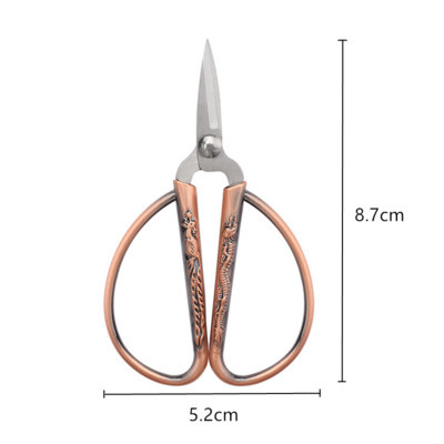 Golden Scissors Zig Zag Durable High Steel Vintage Tailor Scissors Craft House for Fabric Scisso Rsembroidery Ψαλίδι ραπτικής