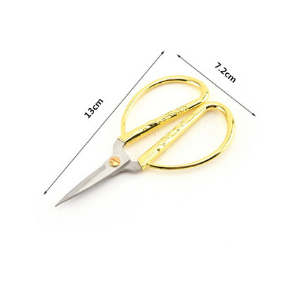 Golden Scissors Zig Zag Durable High Steel Vintage Tailor Scissors Craft House for Fabric Scisso Rsembroidery Ψαλίδι ραπτικής