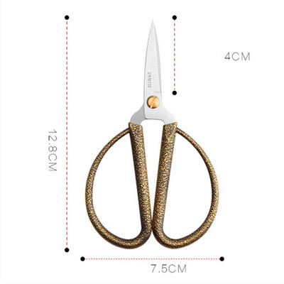 Golden Scissors Zig Zag Durable High Steel Vintage Tailor Scissors Craft House for Fabric Scisso Rsembroidery Ψαλίδι ραπτικής