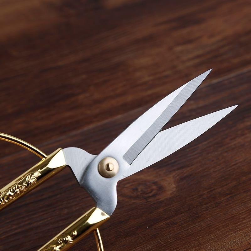 Golden Scissors Zig Zag Durable High Steel Vintage Tailor Scissors Craft House for Fabric Scisso Rsembroidery Ψαλίδι ραπτικής