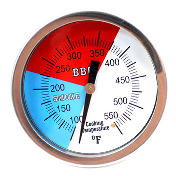 Οικιακός 304 Ανοξείδωτος μετρητής θερμοκρασίας BBQ Θερμόμετρο Ψησταριά Καπνιστής Θερμόμετρο για μαγείρεμα κρεάτων Εργαλεία κουζίνας BMY