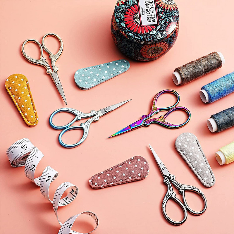 Profesionālās šūšanas šķēres Adatu apstrāde Metāla griešana Šķēres Šūšanas diegu griezējs Instrumenti šūšanas piederumiem Figurētas šķēres