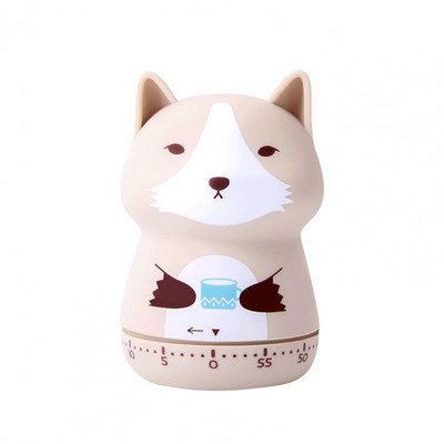 Karikatūra Ēdienu gatavošanas modinātājs 360 grādos rotējošs skaļš zvans, plastmasas karikatūra, dzīvnieks, pulkstenis, taimeris Virtuves piederumi