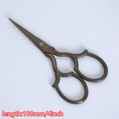 Zelta šūšana Izšūšana Šķērveida audums Māksla Krusts Rokdarbs Retro Vintage Šķēres Tailor Šķēres Diegu Šķēres Zakka Šķēres