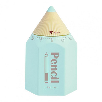 Virtuves taimeris radoša forma Precīza laika noteikšana plastmasas zīmuļa formas modinātāja taimera darbvirsmas ornaments mājas sīkrīka laika atgādinājumam