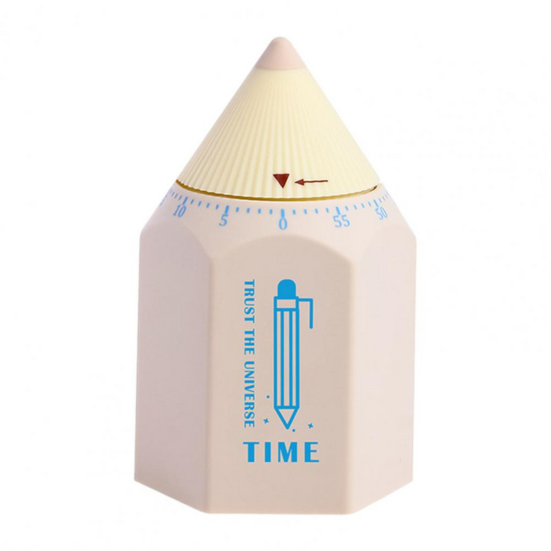 Virtuves taimeris radoša forma Precīza laika noteikšana plastmasas zīmuļa formas modinātāja taimera darbvirsmas ornaments mājas sīkrīka laika atgādinājumam