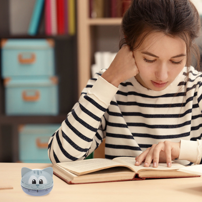 Virtuves atpakaļskaitīšanas digitālais taimeris bērniem kaķa formas metāla mehāniskais šefpavārs gatavošanas digitālais taimeris bērniem ar skaļu trauksmi