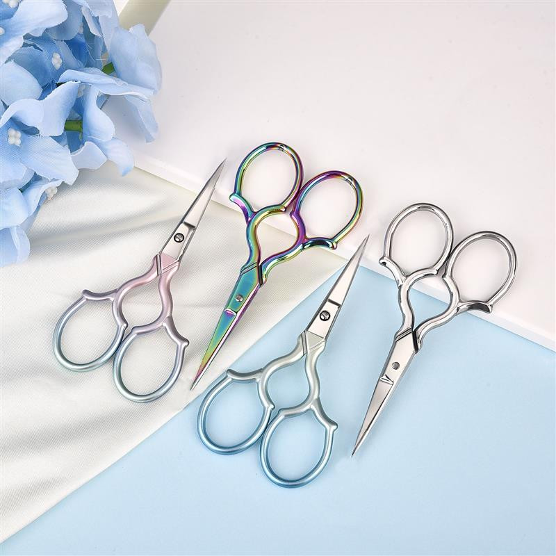 MINi Tailor Šķērveida smailas formas šūšana Nerūsējošais tērauds Maza izmēra izšuvumi Amatniecības krustdūriena šķēres U formas DIY Mājas rīki