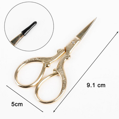 Nerūsējošā tērauda vintage šķēres šūšanas audumu griezējs izšūšanas šķēres drēbnieks šķērveida diegu šķēres instrumenti šūšanas šķērēm