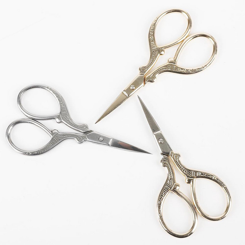 Nerūsējošā tērauda vintage šķēres šūšanas audumu griezējs izšūšanas šķēres drēbnieks šķērveida diegu šķēres instrumenti šūšanas šķērēm