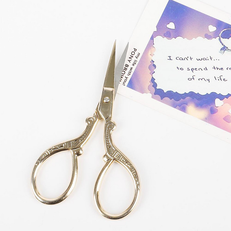 Nerūsējošā tērauda vintage šķēres šūšanas audumu griezējs izšūšanas šķēres drēbnieks šķērveida diegu šķēres instrumenti šūšanas šķērēm