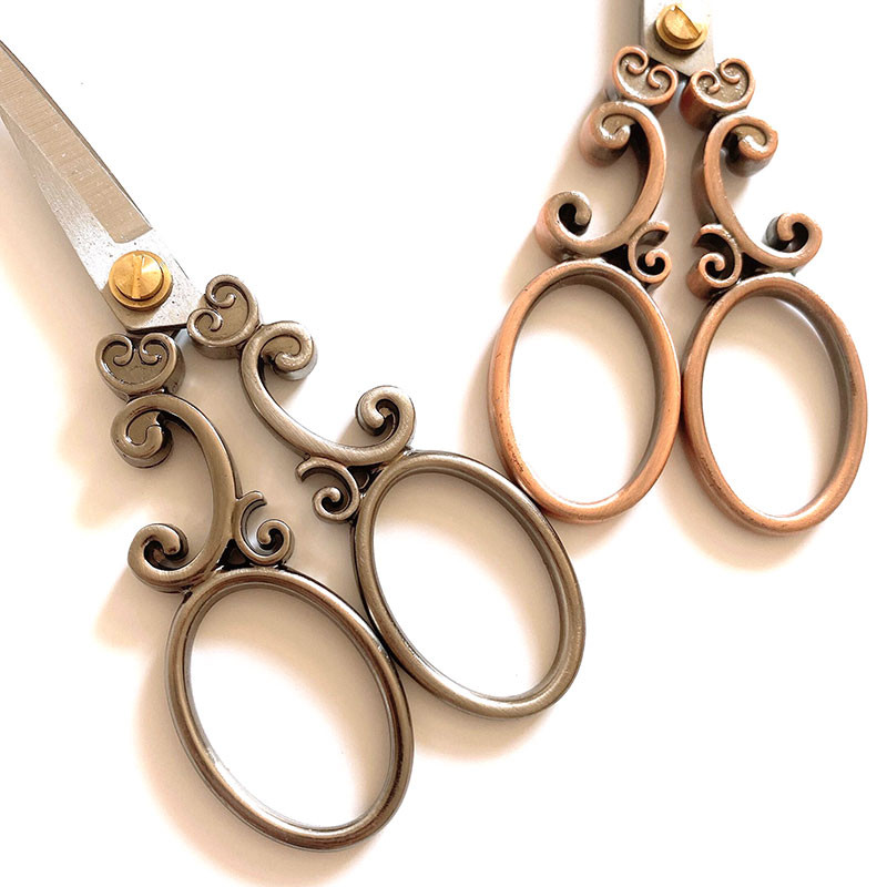 Nerūsējošā tērauda vintage šķēres šūšanas audumu griezējs izšūšanas šķēres drēbnieks šķērveida diegu šķēres instrumenti šūšanas šķērēm