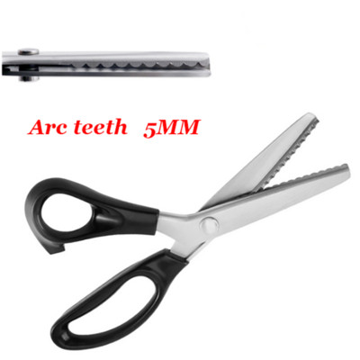 Nerūdijančio plieno žirklės Nėrinių žirklės Profesionalios siuvimo Zig Zag Cut Tailor Drabužiai Audinys Oda Dantytos Siuvimo Žirklės