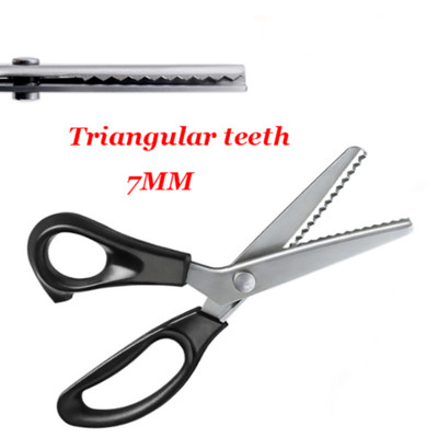 Nerūdijančio plieno žirklės Nėrinių žirklės Profesionalios siuvimo Zig Zag Cut Tailor Drabužiai Audinys Oda Dantytos Siuvimo Žirklės