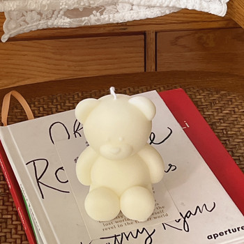 3D χαριτωμένο καρτούν αρκουδάκι φόρμα κεριών σιλικόνης Diy χειροποίητο σαπούνι Γύψος παγοκύβου ψησίματος φόρμα γενεθλίων Γαμήλιο δώρο