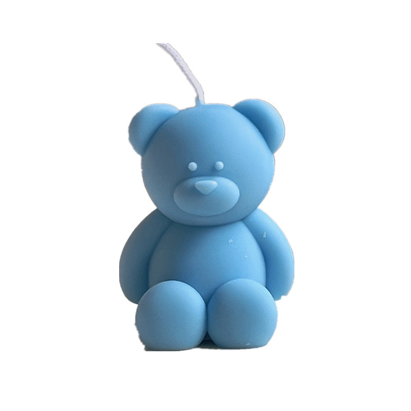 3D χαριτωμένο καρτούν αρκουδάκι φόρμα κεριών σιλικόνης Diy χειροποίητο σαπούνι Γύψος παγοκύβου ψησίματος φόρμα γενεθλίων Γαμήλιο δώρο