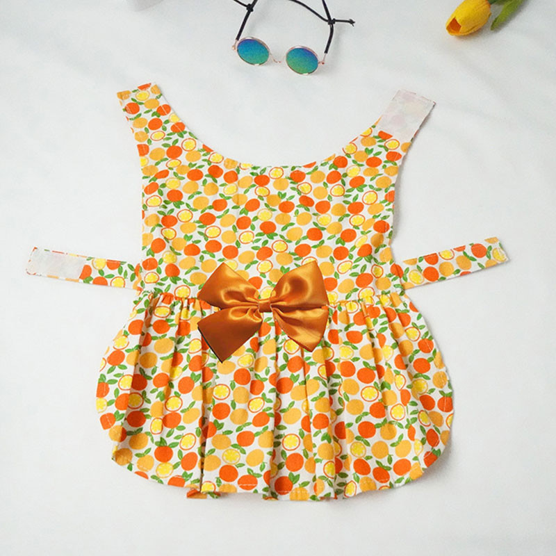 Rochie florală pentru câine Rochie cu fundă de prințesă Fusta pentru câine Secțiune de primăvară vară Rochii de mireasă Drăguț Dulce Subțire Mic Stil Snap proaspăt