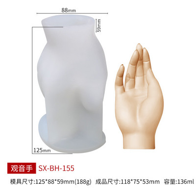 3D vidējā pirksta svece, silikona veidne, DIY žests, aromterapija, ģipsis, māksla, ziepes, sveķi, amatniecība, izgatavošanas rīki, dāvanas svētku ballītēm