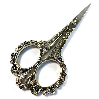 Lily Pattern Design European Retro Profesionālās Šūšanas Šķēres Šūšanas Izejmateriāli Zelta šķēres MINI Antīkās Šķēres Audumam