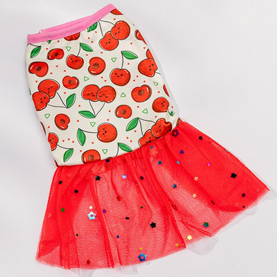 Κουτάβι καλοκαιρινά ρούχα Φόρεμα για σκύλους Φούστα για κατοικίδια Τσιουάουα Γαλλικό μπουλντόγκ Πριγκίπισσα Φόρεμα σκυλιών Ρούχα για μικρά σκυλιά Είδη κατοικίδιων ζώων