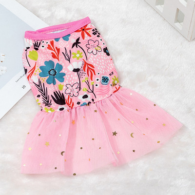 Κουτάβι καλοκαιρινά ρούχα Φόρεμα για σκύλους Φούστα για κατοικίδια Τσιουάουα Γαλλικό μπουλντόγκ Πριγκίπισσα Φόρεμα σκυλιών Ρούχα για μικρά σκυλιά Είδη κατοικίδιων ζώων