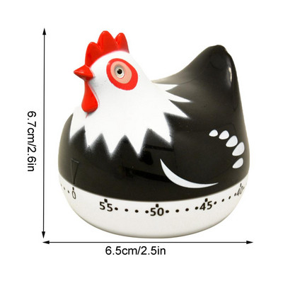 Manuālais virtuves taimeris Skaļš modinātājs Gatavošanas taimeri Atgādinājums Pulkstenis Atpakaļskaitīšanas taimeris Virtuves rīki Vistas gatavošana Modinātājpulksteņi