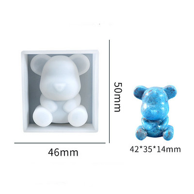 3D stereokaru silikoonvorm DIY loomakujuline küünlavorm kipsseebiküünla valmistamise tarvikud käsitsi valmistatud šokolaadikoogi kaunistus