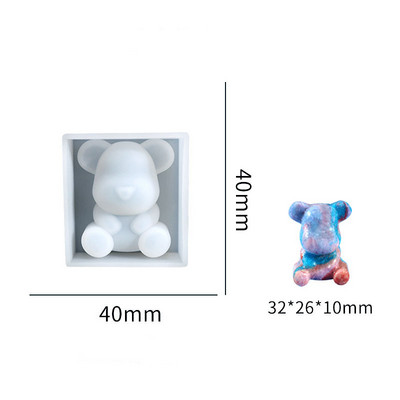 3D stereokaru silikoonvorm DIY loomakujuline küünlavorm kipsseebiküünla valmistamise tarvikud käsitsi valmistatud šokolaadikoogi kaunistus