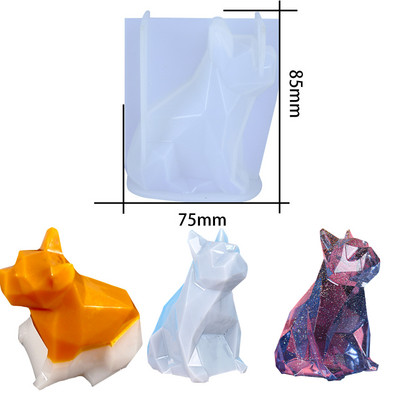 3D stereokaru silikoonvorm DIY loomakujuline küünlavorm kipsseebiküünla valmistamise tarvikud käsitsi valmistatud šokolaadikoogi kaunistus