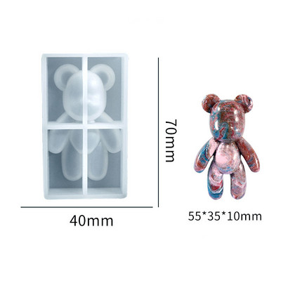3D stereokaru silikoonvorm DIY loomakujuline küünlavorm kipsseebiküünla valmistamise tarvikud käsitsi valmistatud šokolaadikoogi kaunistus