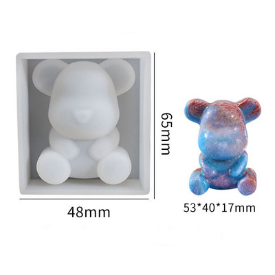 3D stereokaru silikoonvorm DIY loomakujuline küünlavorm kipsseebiküünla valmistamise tarvikud käsitsi valmistatud šokolaadikoogi kaunistus