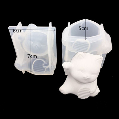 3D stereokaru silikoonvorm DIY loomakujuline küünlavorm kipsseebiküünla valmistamise tarvikud käsitsi valmistatud šokolaadikoogi kaunistus